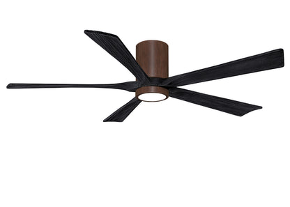 Matthews Fan Company - IR5HLK-WN-BK-60 - 60"Ceiling Fan - Irene-5HLK - Walnut