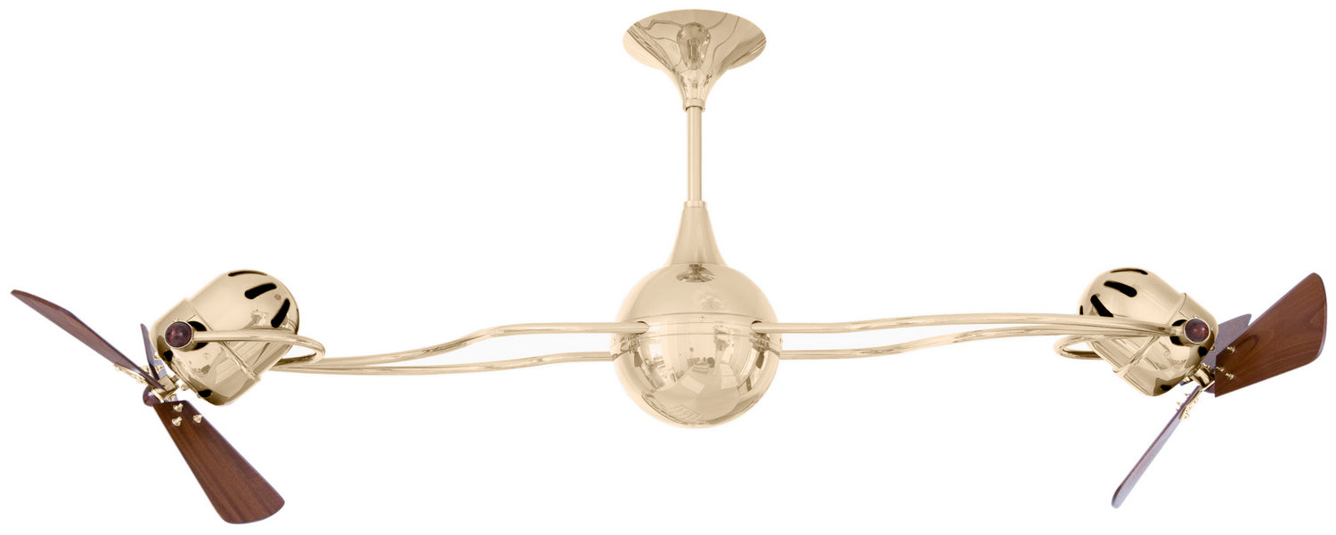 Matthews Fan Company - IV-PB-WD - 53"Ceiling Fan - Italo Ventania - Polished Brass