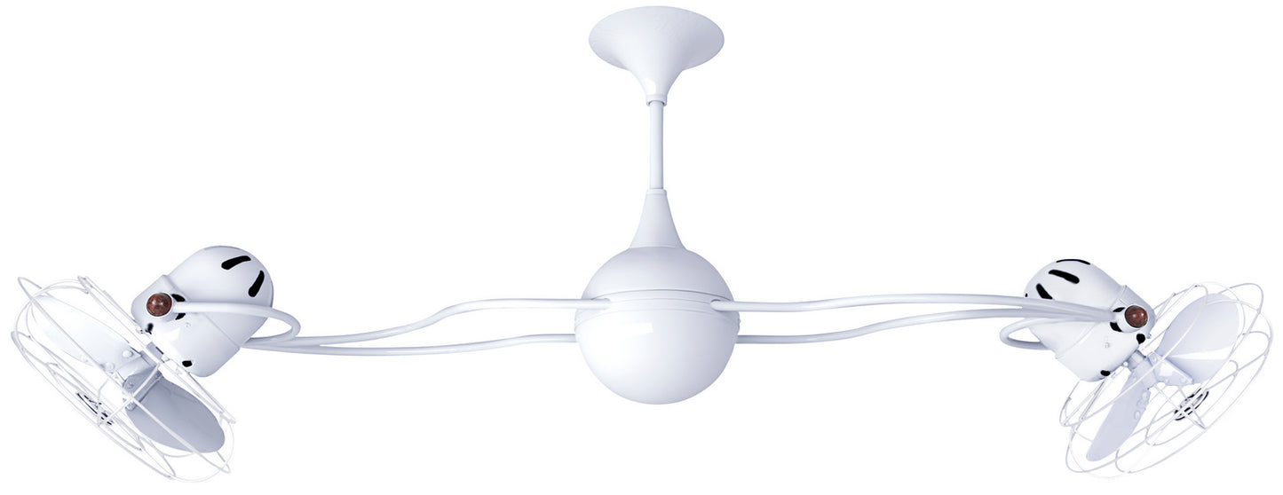 Matthews Fan Company - IV-WH-MTL - 53"Ceiling Fan - Italo Ventania - Gloss White