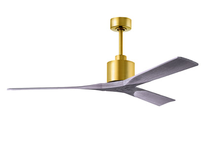 Matthews Fan Company - NK-BRBR-BW-60 - 60"Ceiling Fan - Nan - Brushed Brass