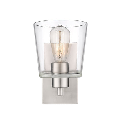 Millennium - 496001-BN - One Light Wall Sconce - Evalon - Brushed Nickel
