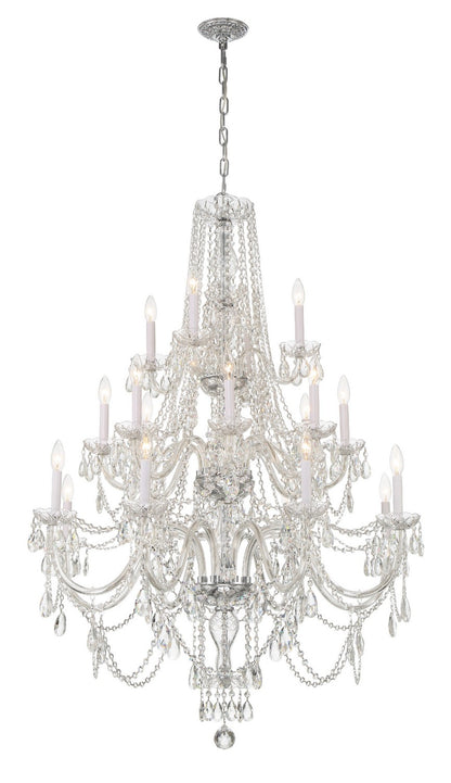Crystorama - 1157-CH-CL-MWP - 20 Light Chandelier - Traditional Crystal - Polished Chrome