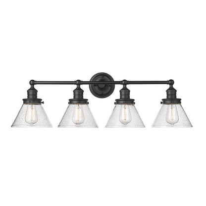 Millennium - 4144-MB - Four Light Vanity - Eyden - Matte Black