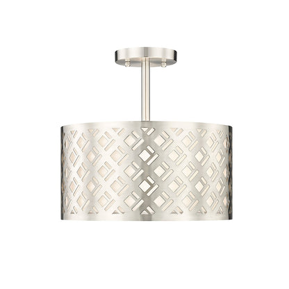 Millennium - 4292-BN - Two Light Semi Flush Mount - Gracelan - Brushed Nickel