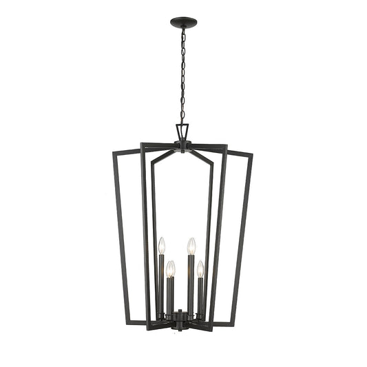 Millennium - 4526-MB - Six Light Chandelier - Lizabeth - Matte Black
