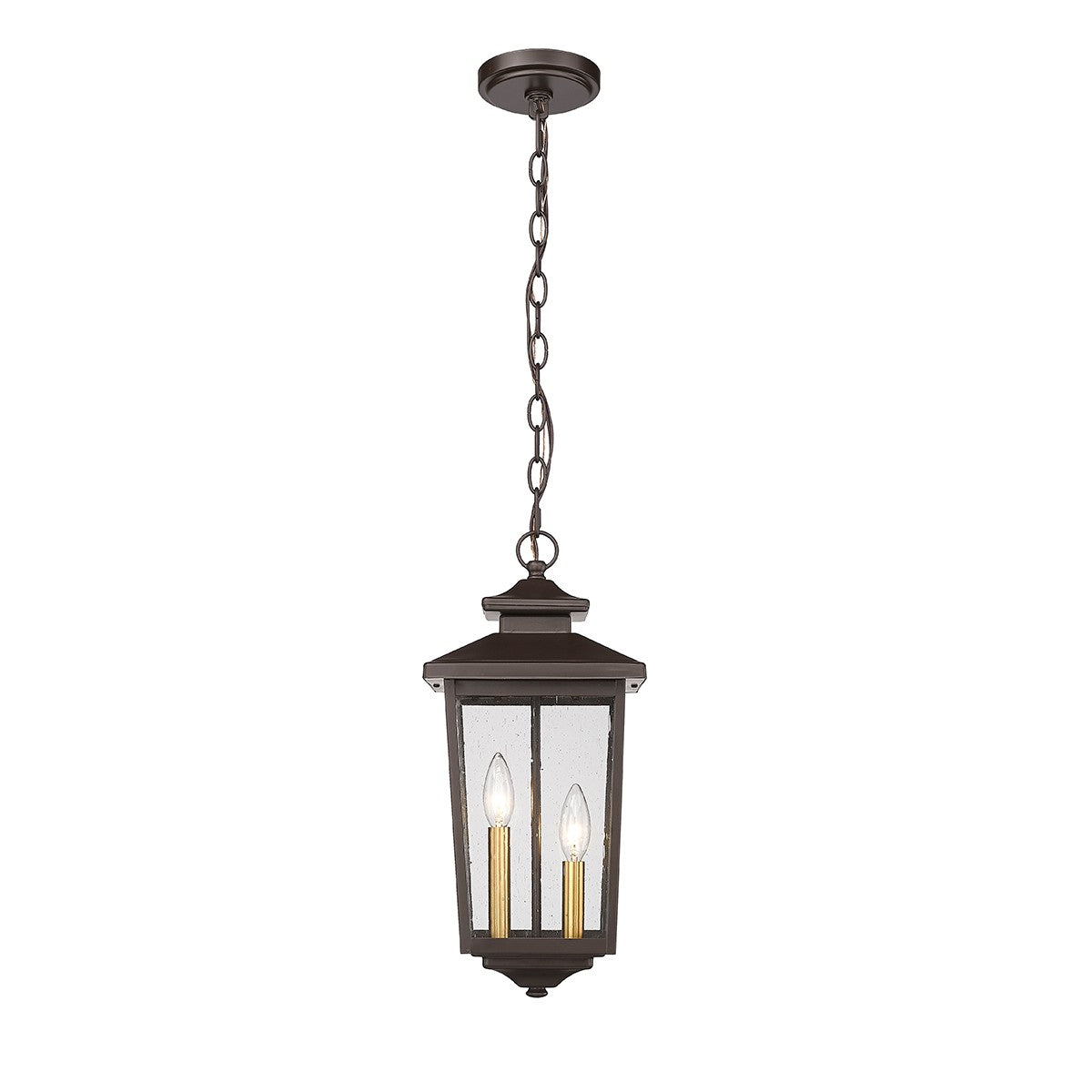 Millennium - 4643-PBZ - Two Light Outdoor Hanging Lantern - Eldrick - Powder Coated Bronze