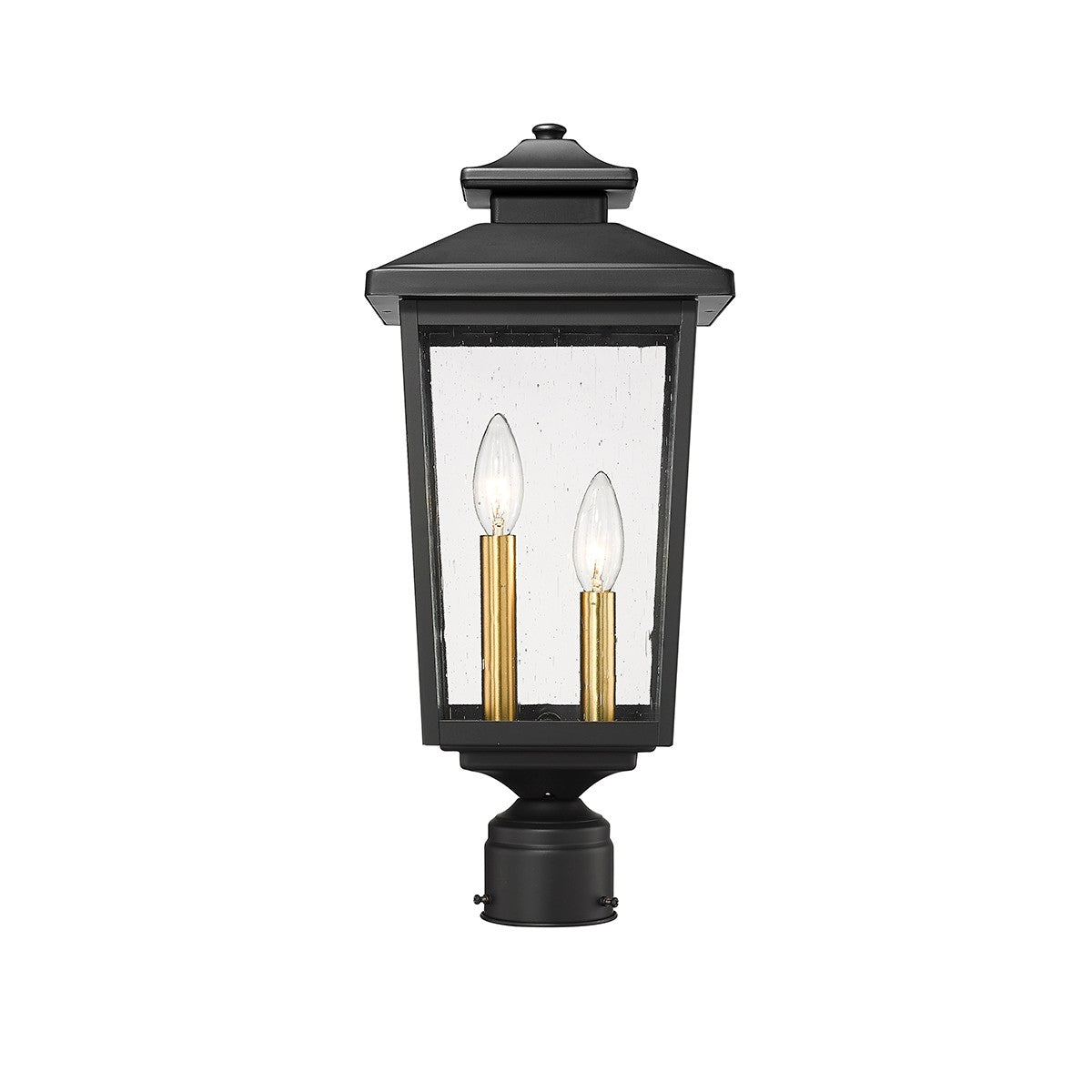 Millennium - 4644-PBK - Two Light Outdoor Post Lantern - Eldrick - Powder Coated Black
