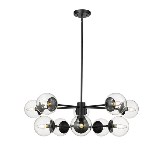 Millennium - 8150-MB - Ten Light Chandelier - Avell - Matte Black