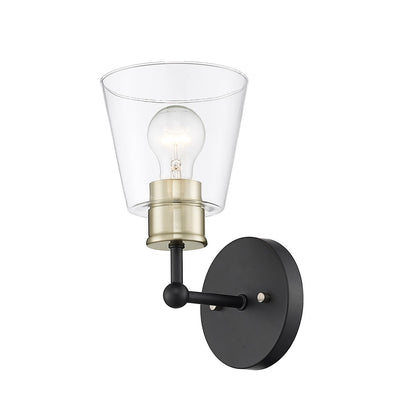 Millennium - 9131-MB/MG - One Light Wall Sconce - Cameron - Matte Black Modern Gold
