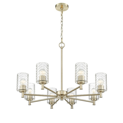 Millennium - 9218-MG - Eight Light Chandelier - Ashli - Modern Gold