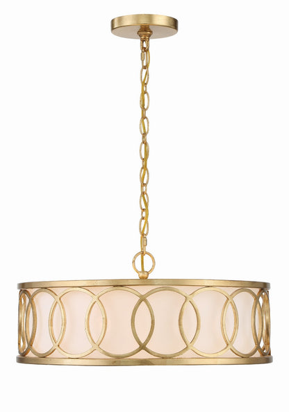 Crystorama - 287-GA - Six Light Chandelier - Graham - Antique Gold