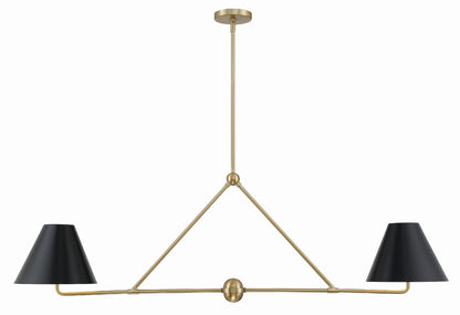 Crystorama - XAV-B9307-VG - Four Light Chandelier - Xavier - Vibrant Gold