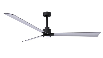 Matthews Fan Company - AKLK-BK-BN-72 - 72"Ceiling Fan - Alessandra - LK - Matte Black