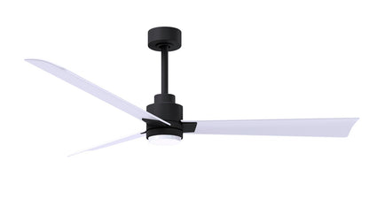 Matthews Fan Company - AKLK-BK-MWH-56 - 56"Ceiling Fan - Alessandra - LK - Matte Black