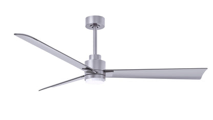 Matthews Fan Company - AKLK-BN-BN-56 - 56"Ceiling Fan - Alessandra - LK - Brushed Nickel