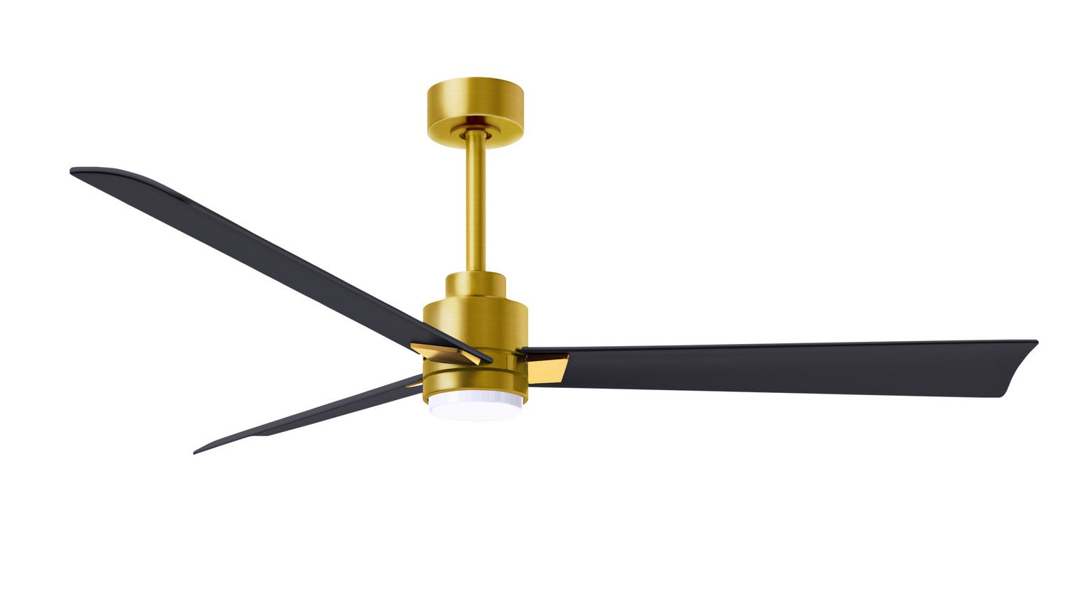 Matthews Fan Company - AKLK-BRBR-BK-56 - 56"Ceiling Fan - Alessandra - LK - Brushed Brass