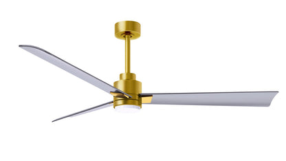 Matthews Fan Company - AKLK-BRBR-BN-56 - 56"Ceiling Fan - Alessandra - LK - Brushed Brass