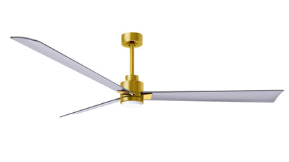 Matthews Fan Company - AKLK-BRBR-BN-72 - 72"Ceiling Fan - Alessandra - LK - Brushed Brass
