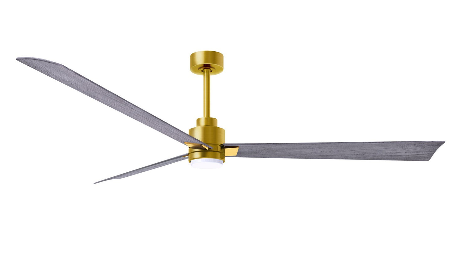 Matthews Fan Company - AKLK-BRBR-BW-72 - 72"Ceiling Fan - Alessandra - LK - Brushed Brass