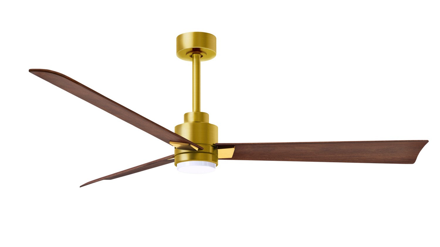 Matthews Fan Company - AKLK-BRBR-WN-56 - 56"Ceiling Fan - Alessandra - LK - Brushed Brass