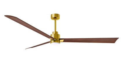 Matthews Fan Company - AKLK-BRBR-WN-72 - 72"Ceiling Fan - Alessandra - LK - Brushed Brass