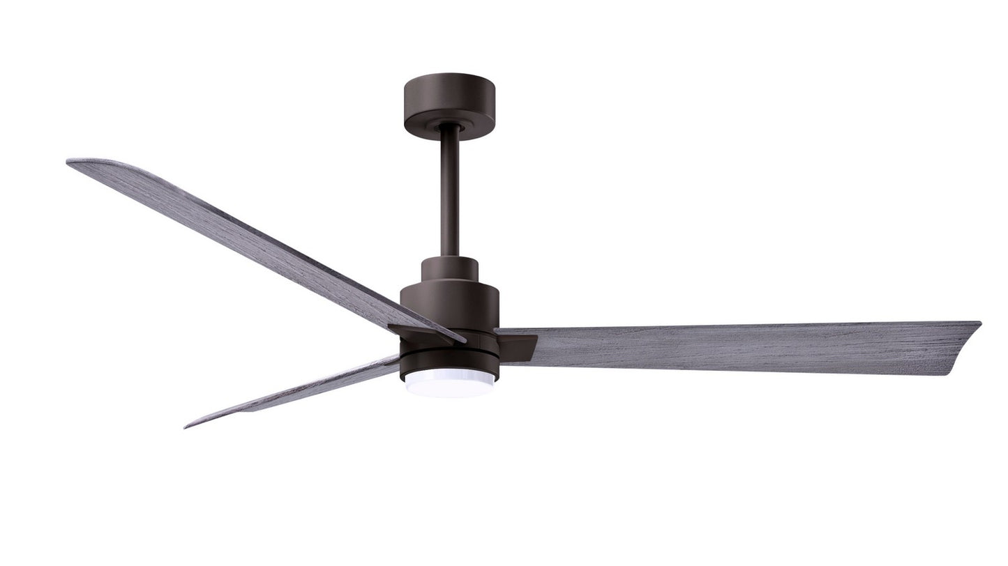 Matthews Fan Company - AKLK-TB-BW-56 - 56"Ceiling Fan - Alessandra - LK - Textured Bronze