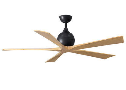Matthews Fan Company - IR5-BK-LM-60 - 60"Ceiling Fan - Irene-5 - Matte Black
