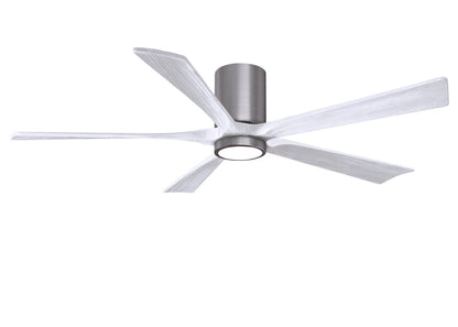Matthews Fan Company - IR5HLK-BP-MWH-60 - 60"Ceiling Fan - Irene-5HLK - Brushed Pewter