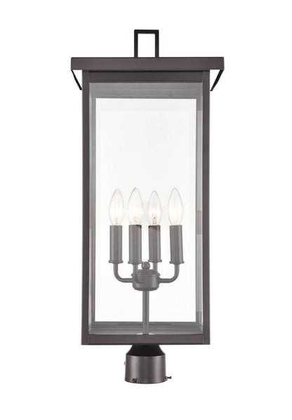 Millennium - 2604-PBZ - Four Light Outdoor Post Lantern - Barkeley - Powder Coated Bronze