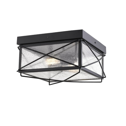 Millennium - 2616-PBK - Two Light Outdoor Flush Mount - Robinson - Powder Coated Black