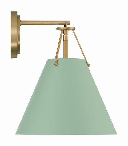 Crystorama - XAV-B8311-VG-GR - One Light Task Sconce - Xavier - Vibrant Gold