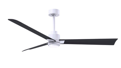 Matthews Fan Company - AKLK-MWH-BK-56 - 56"Ceiling Fan - Alessandra - LK - Matte White