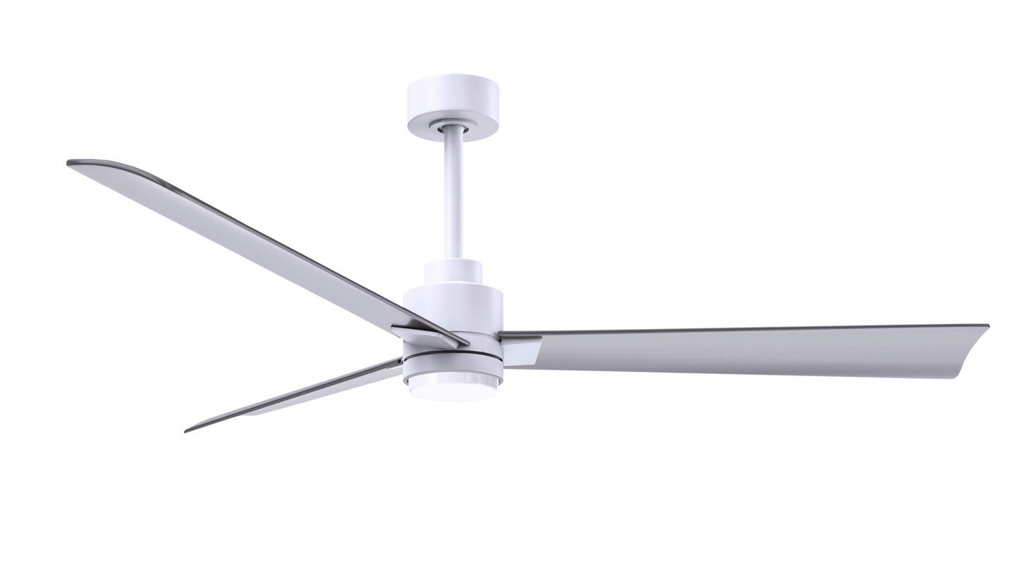 Matthews Fan Company - AKLK-MWH-BN-56 - 56"Ceiling Fan - Alessandra - LK - Matte White