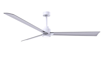 Matthews Fan Company - AKLK-MWH-BN-72 - 72"Ceiling Fan - Alessandra - LK - Matte White