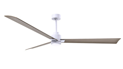 Matthews Fan Company - AKLK-MWH-GA-72 - 72"Ceiling Fan - Alessandra - LK - Matte White
