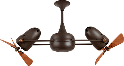 Matthews Fan Company - DD-BZZT-WD - 36"Ceiling Fan - Duplo-Dinamico - Bronzette