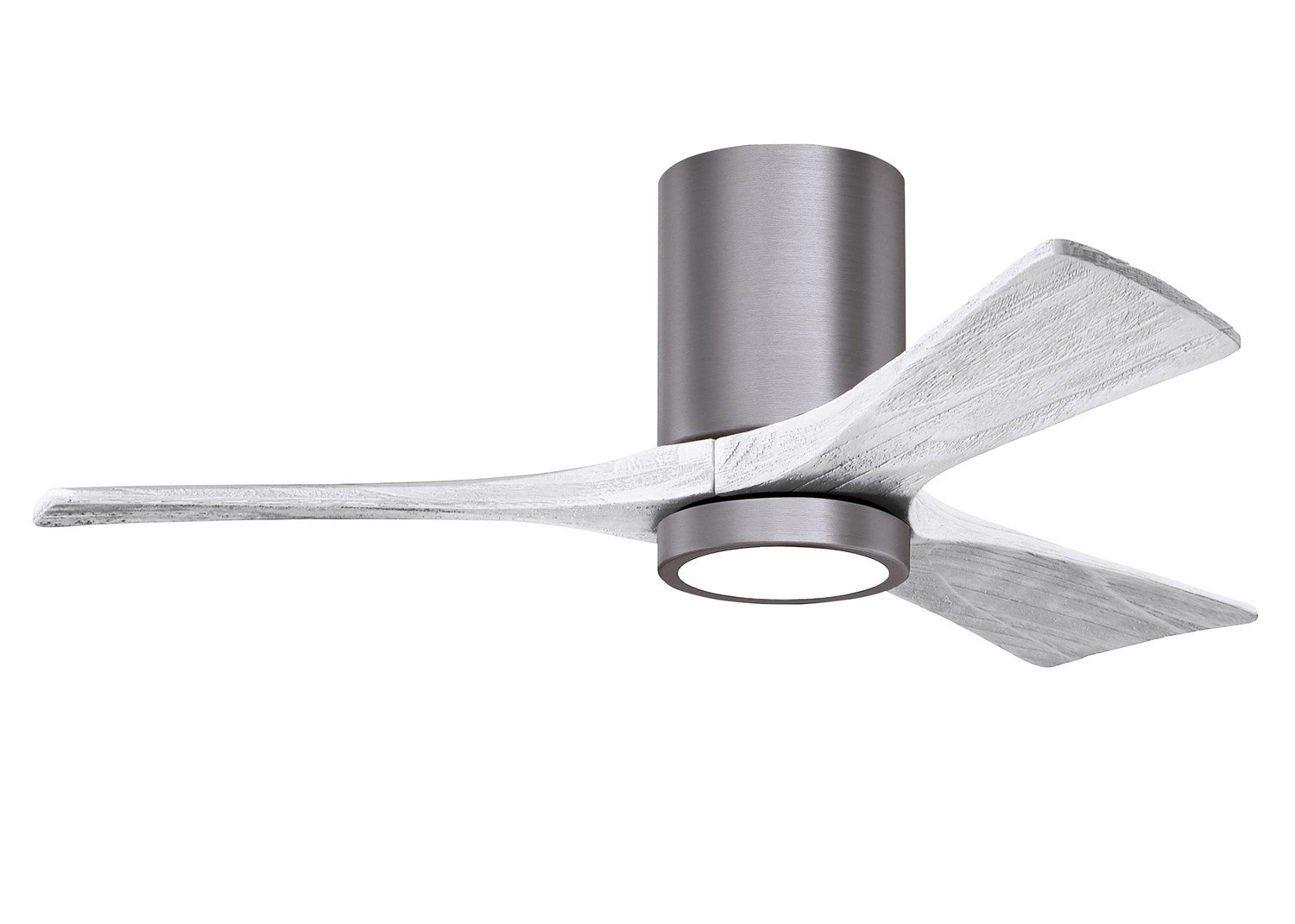 Matthews Fan Company - IR3HLK-BP-MWH-42 - 42"Ceiling Fan - Irene-3HLK - Brushed Pewter