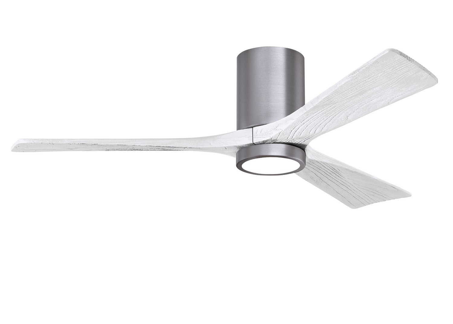 Matthews Fan Company - IR3HLK-BP-MWH-52 - 52"Ceiling Fan - Irene-3HLK - Brushed Pewter
