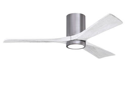 Matthews Fan Company - IR3HLK-BP-MWH-52 - 52"Ceiling Fan - Irene-3HLK - Brushed Pewter
