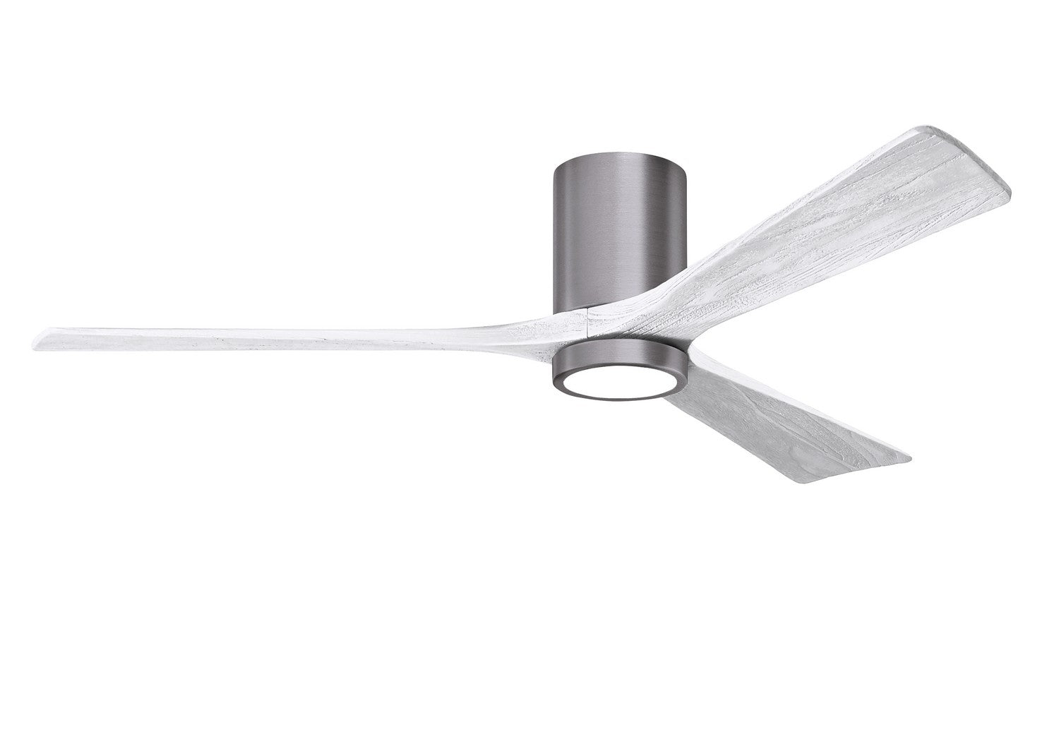 Matthews Fan Company - IR3HLK-BP-MWH-60 - 60"Ceiling Fan - Irene-3HLK - Brushed Pewter