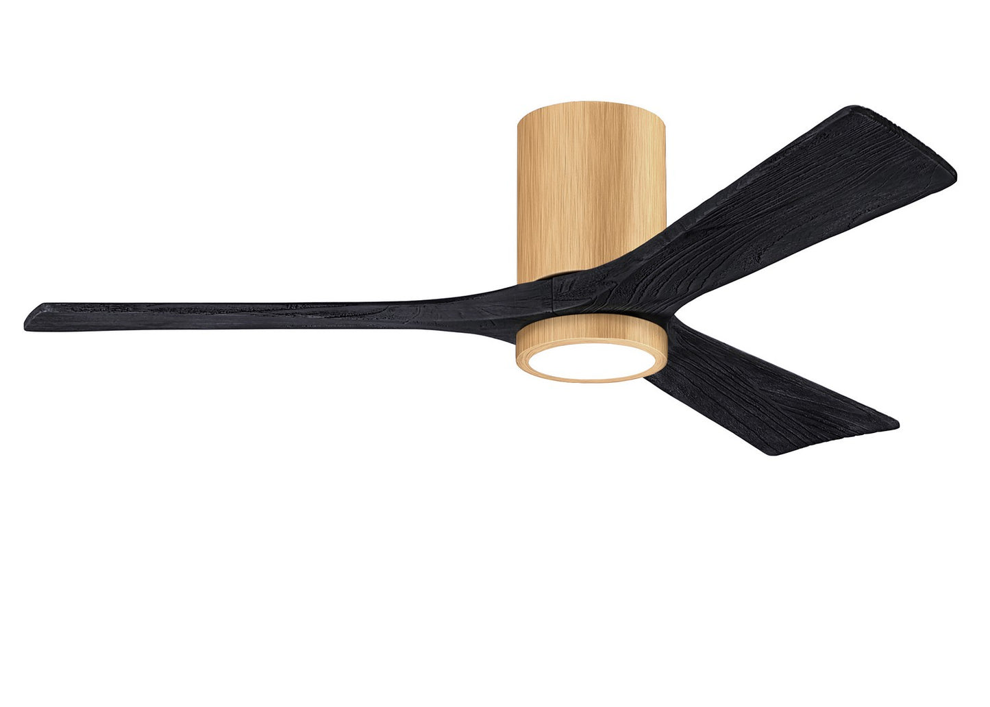 Matthews Fan Company - IR3HLK-LM-BK-52 - 52"Ceiling Fan - Irene-3HLK - Light Maple