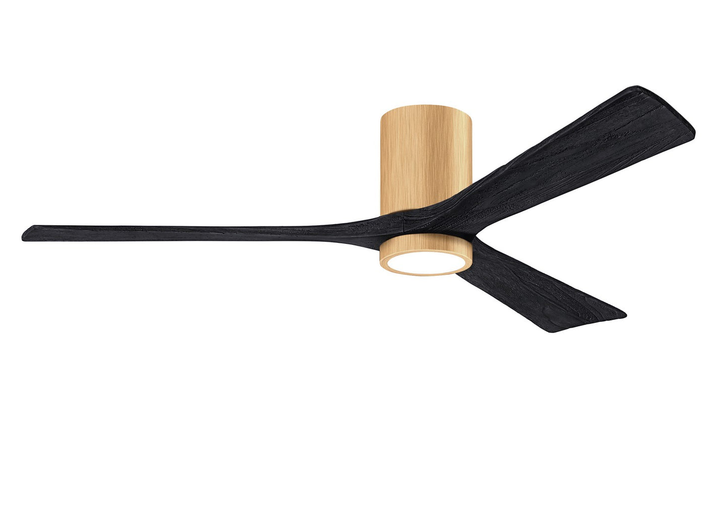 Matthews Fan Company - IR3HLK-LM-BK-60 - 60"Ceiling Fan - Irene-3HLK - Light Maple