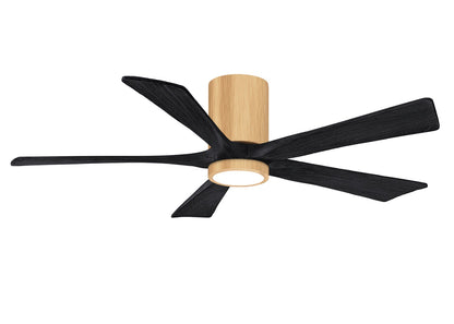 Matthews Fan Company - IR5HLK-LM-BK-52 - 52"Ceiling Fan - Irene-5HLK - Light Maple
