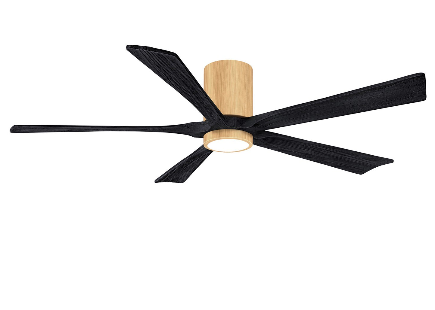 Matthews Fan Company - IR5HLK-LM-BK-60 - 60"Ceiling Fan - Irene-5HLK - Light Maple