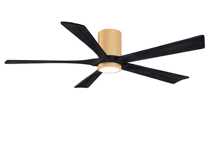 Matthews Fan Company - IR5HLK-LM-BK-60 - 60"Ceiling Fan - Irene-5HLK - Light Maple