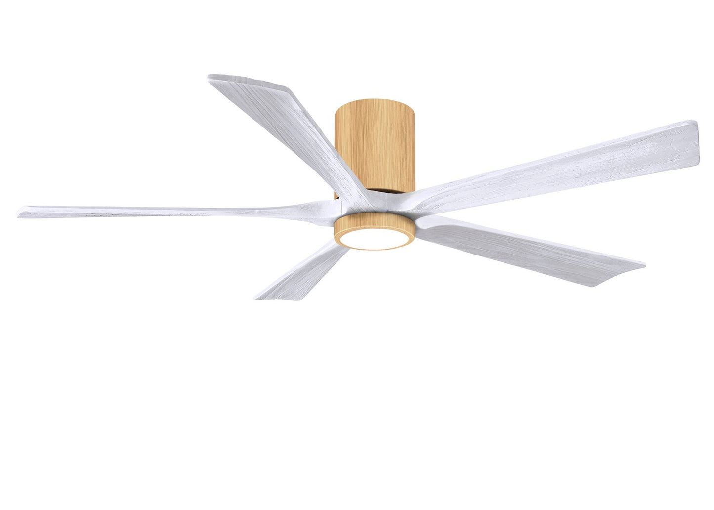 Matthews Fan Company - IR5HLK-LM-MWH-60 - 60"Ceiling Fan - Irene-5HLK - Light Maple