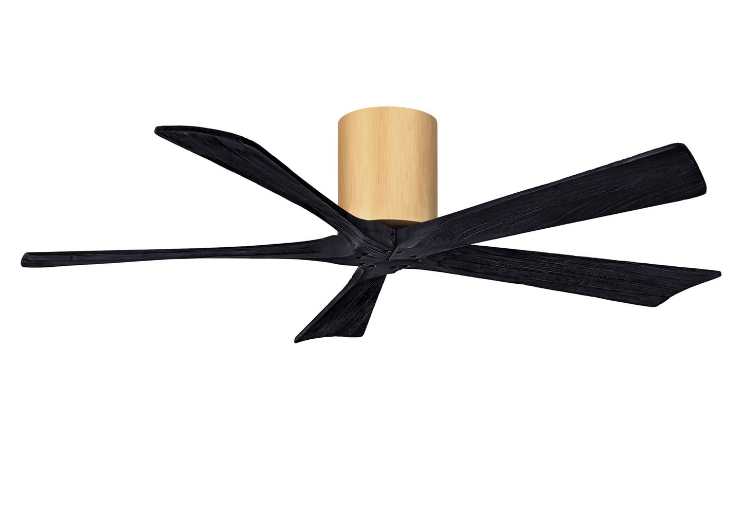 Matthews Fan Company - IR5H-LM-BK-52 - 52"Ceiling Fan - Irene-5H - Light Maple