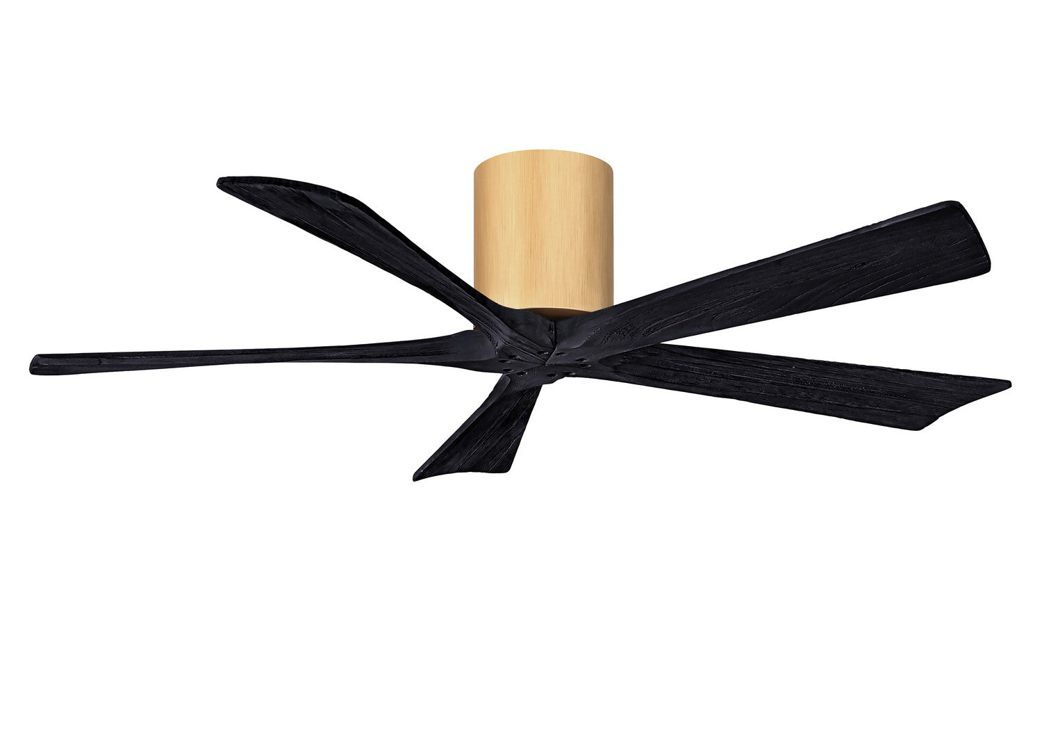 Matthews Fan Company - IR5H-LM-BK-52 - 52"Ceiling Fan - Irene-5H - Light Maple