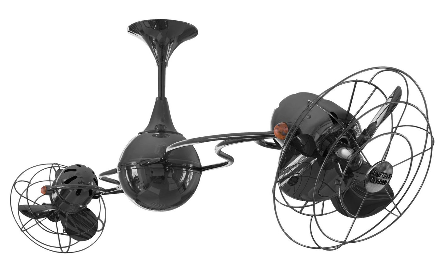 Matthews Fan Company - IV-BKN-MTL - 53"Ceiling Fan - Italo Ventania - Black Nickel