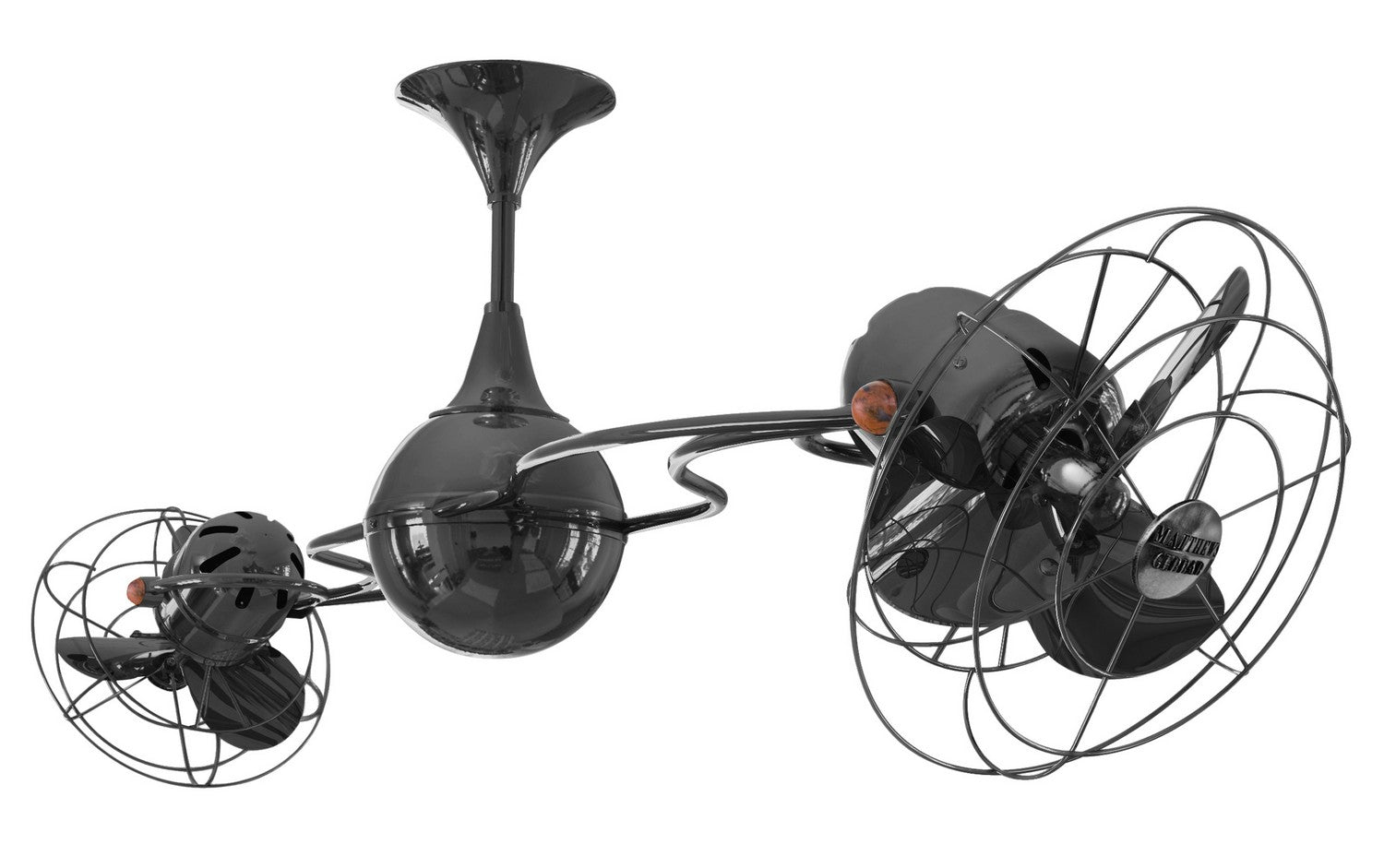 Matthews Fan Company - IV-BKN-MTL - 53"Ceiling Fan - Italo Ventania - Black Nickel